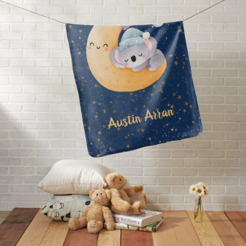 Koala Moon Baby Baby Blanket