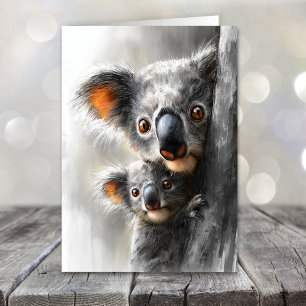 Koala Mother's Day Holiday Card