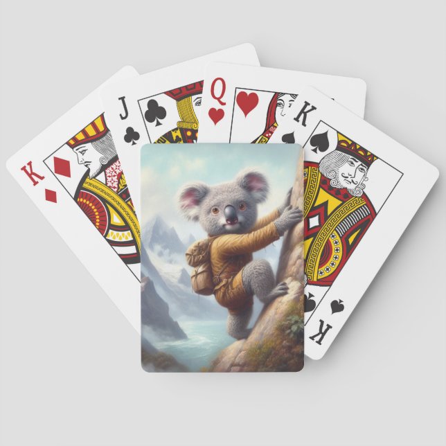 Koala Mountain Climbing Poker Cards (Back)