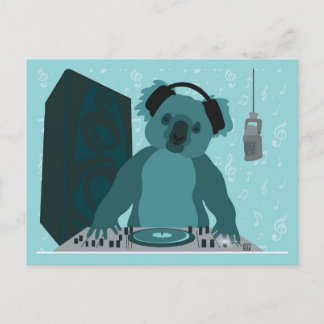 Koala Music DJ Postcard
