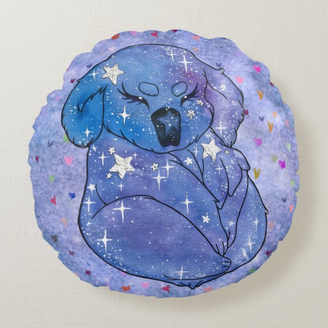 Koala named Seven Round Pillow (Front)