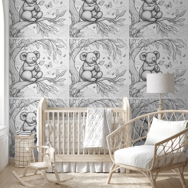 Koala Nature Coloring  Wallpaper (Kids)