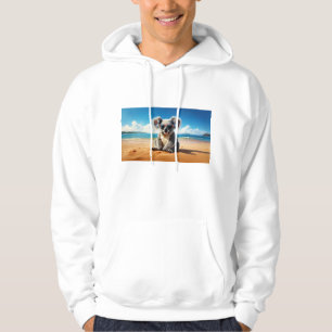 Koala on a sandy beach  hoodie