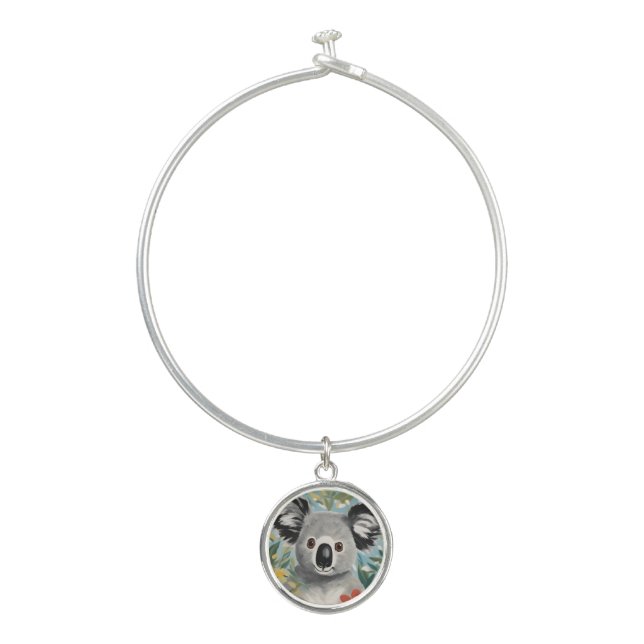 Koala Painting Bangle Bracelet (Front)