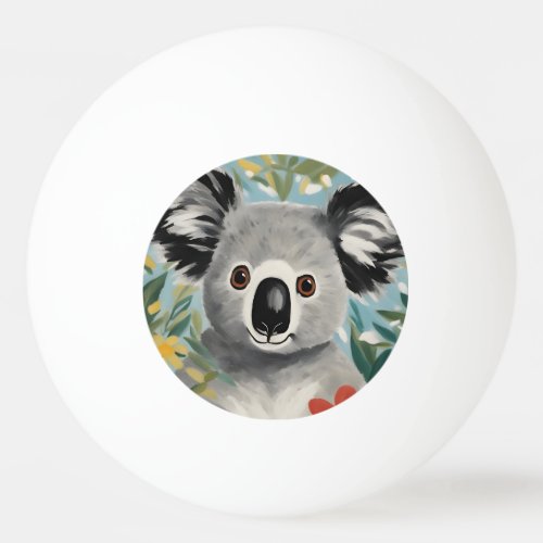 Koala Painting Ping Pong Ball