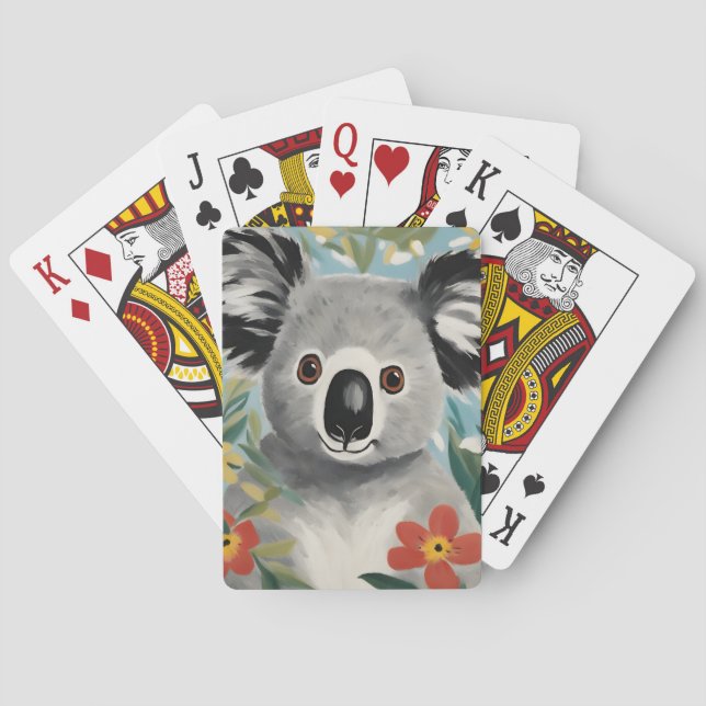 Koala Painting Poker Cards (Back)