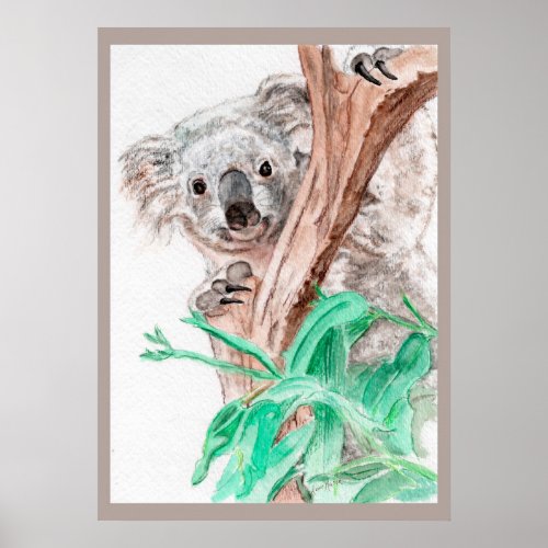 Koala Peek_a_Boo Poster