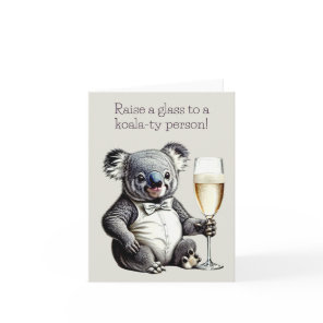 Koala Pun Greeting Card