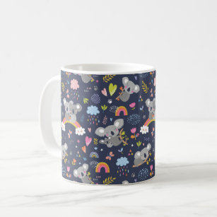 Koala Rainbow Love Pattern Coffee Mug