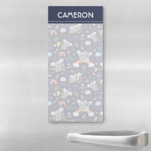 Koala Rainbow Love Pattern Magnetic Notepad