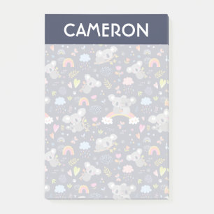 Koala Rainbow Love Pattern Post-it Notes