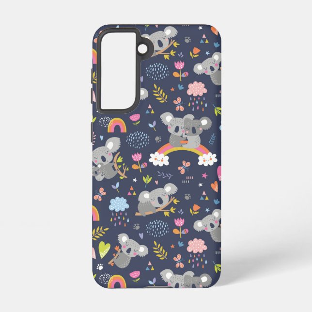 Koala Rainbow Love Pattern Samsung Galaxy Case (Back)