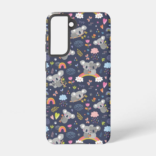 Koala Rainbow Love Pattern Samsung Galaxy Case (Back)