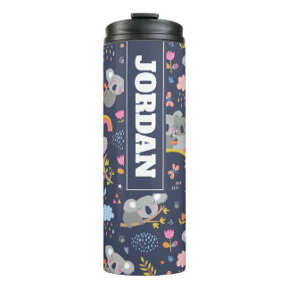 Koala Rainbow Love Pattern Thermal Tumbler