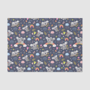 Koala Rainbow Love Pattern Tissue Paper