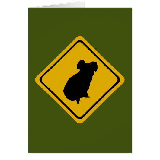 koala road sign cards (Front)