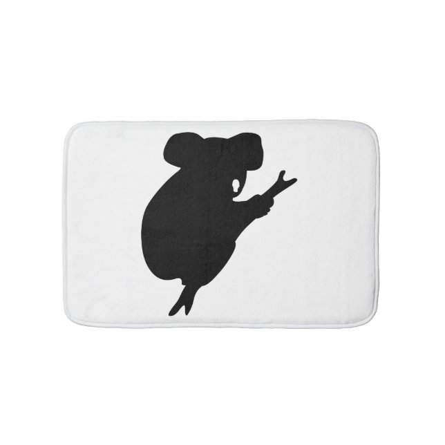Koala Silhouette Bathroom Mat (Front)