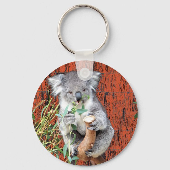 Koala Snack Time Keychain (Front)
