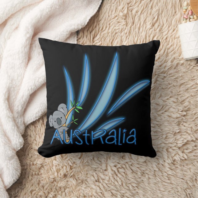 Koala Spirit of Australia Throw Pillow (Blanket)