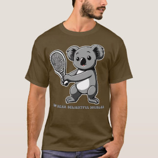 Koala Tennis Drop Bear Delightful Doubles T-Shirt