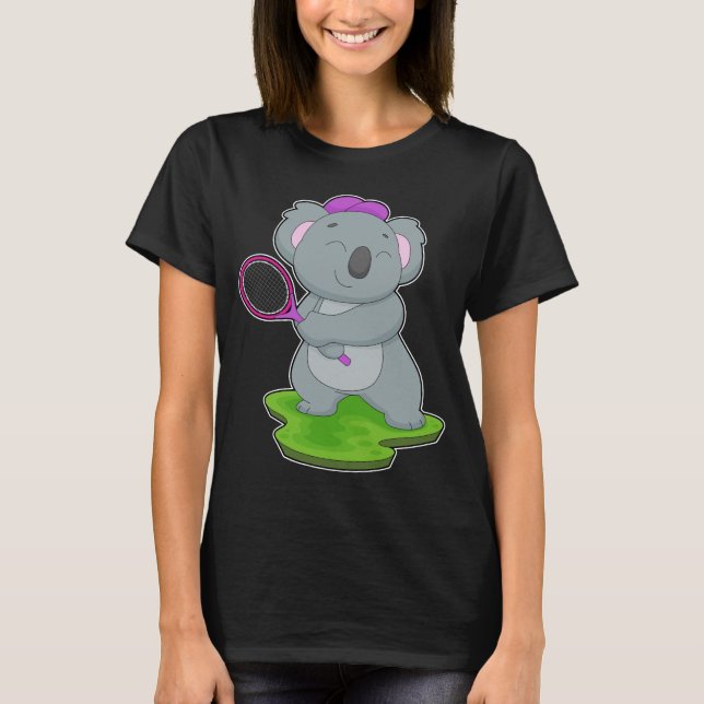 Koala Tennis Tennis racket T-Shirt (Front)