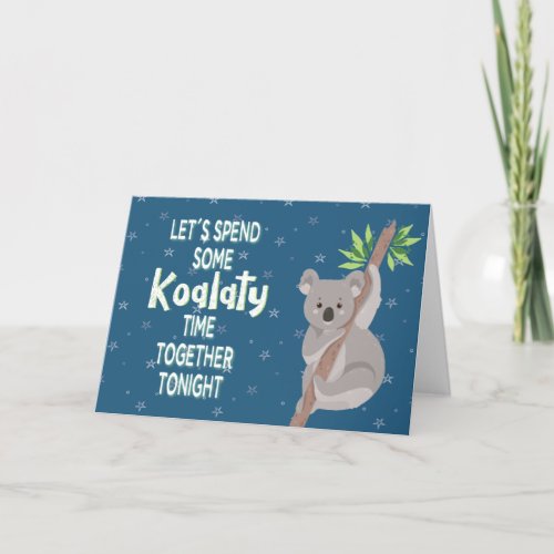 Koala Valentines Day Card Koalaty Time Holiday Card