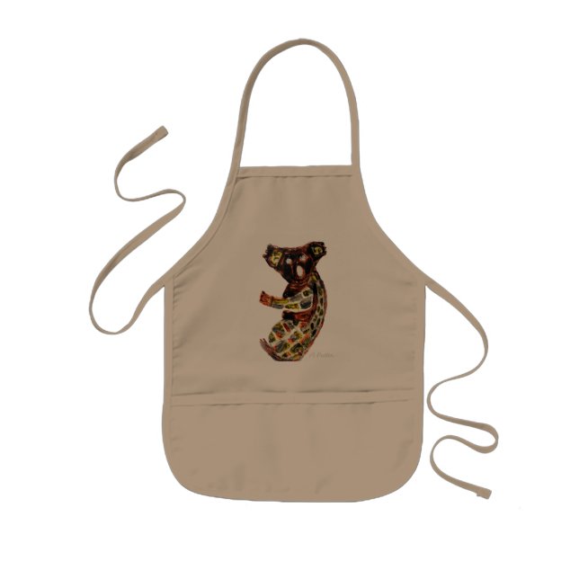 Koala Wild Animal Aboriginal Art Kids' Apron (Front)