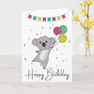 Koala Wishes Happy Birthday To You Koalas Card