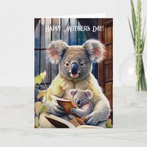 Koala with baby _ Happy Mothers Day Note Card