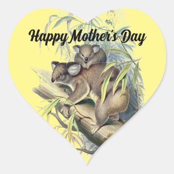 Koala With Baby Mother's Day Sticker by WingSong at Zazzle