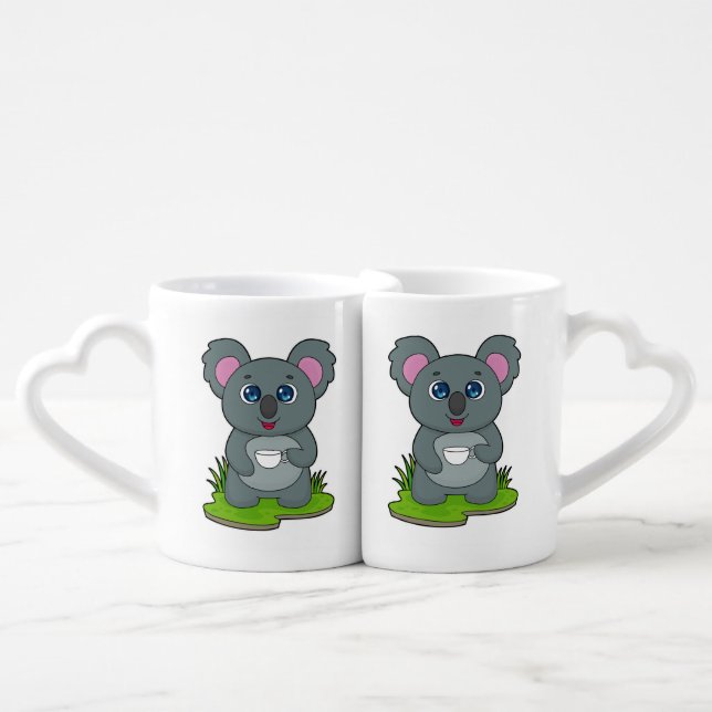 Koala with Coffee cup (Front Nesting)