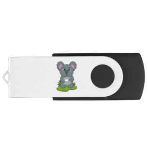 Koala with Coffee cup Flash Drive