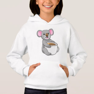 Koala with Coffee Cup Hoodie