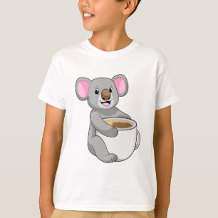 Koala with Coffee Cup T-Shirt