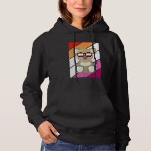 Koala With Pride Lesbian Flag Lgbtq Proud Ally Pri Hoodie
