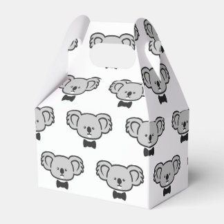 Koala with tie favor boxes