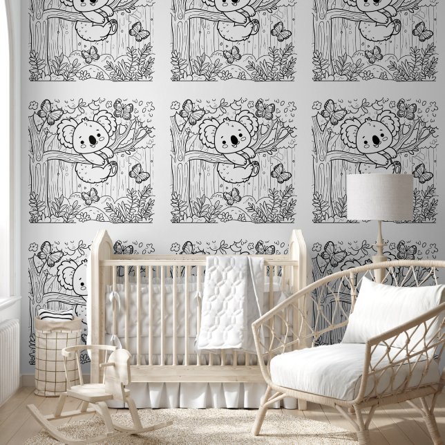 Koala Wonderland Coloring Wallpaper (Kids)