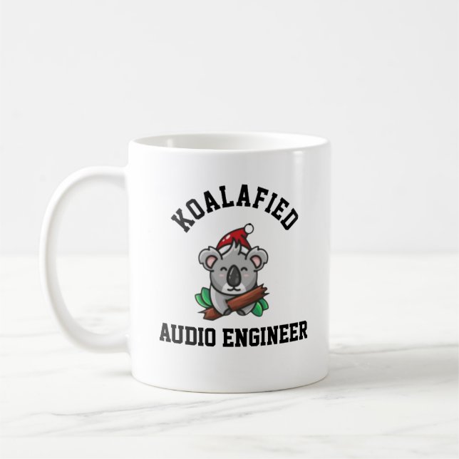 Koalafied Audio Engineer  Coffee Mug (Left)