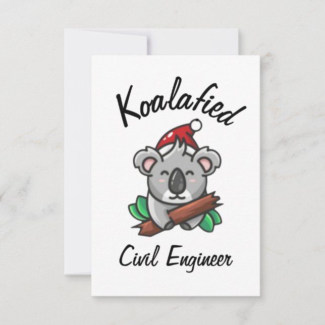 Koalafied Civil Engineer Card (Front)