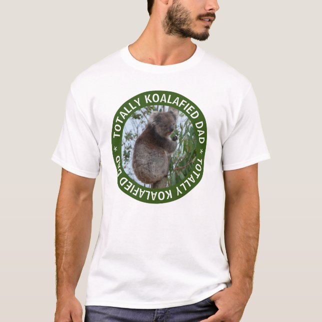 Koalafied Dad Qualified Koala Australia Father T-Shirt (Front)