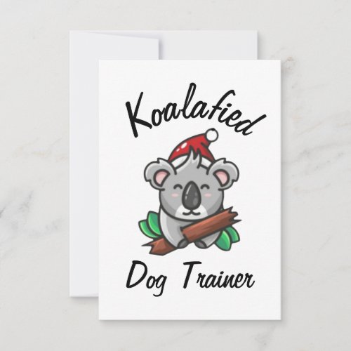 Koalafied Dog Trainer Card