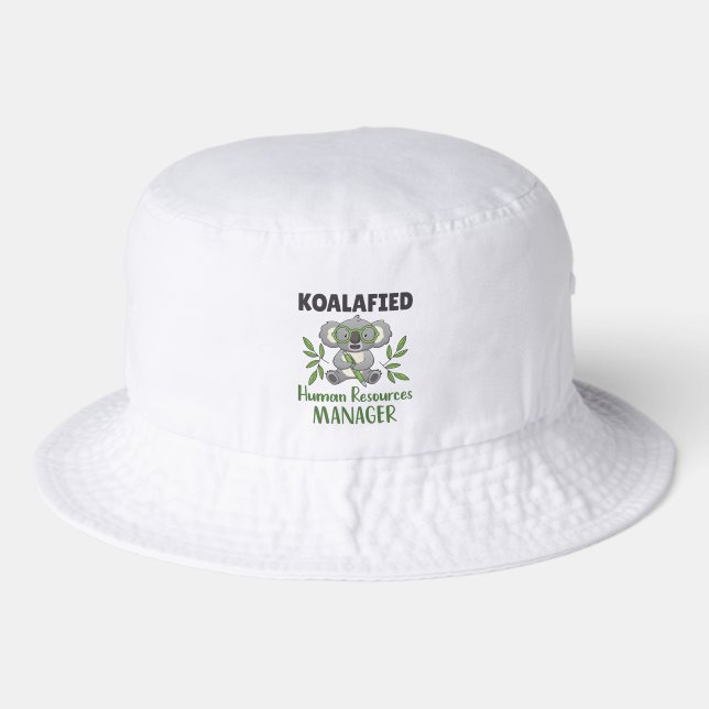 Koalafied Human Resources Manager HR Specialist Bucket Hat (Front)