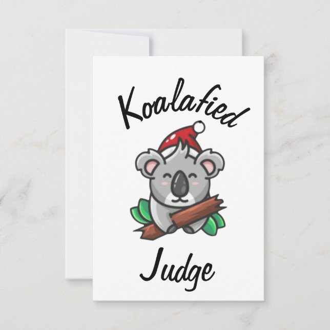 Koalafied Judge Card (Front)