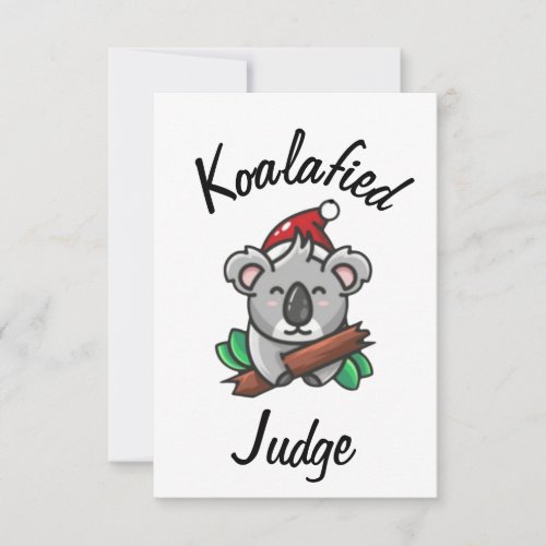 Koalafied Judge Card