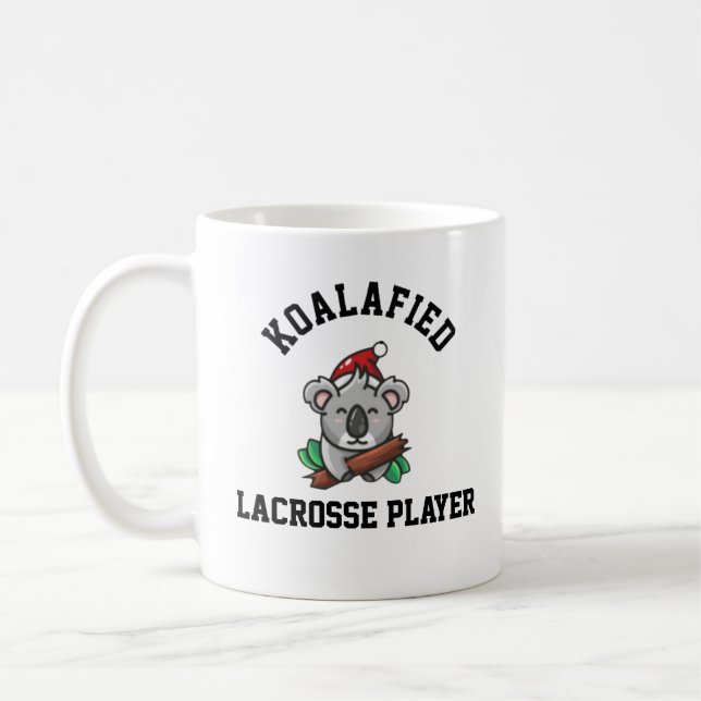 Koalafied Lacrosse Player  Coffee Mug (Left)