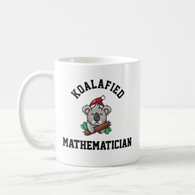 Koalafied Mathematician Coffee Mug (Left)