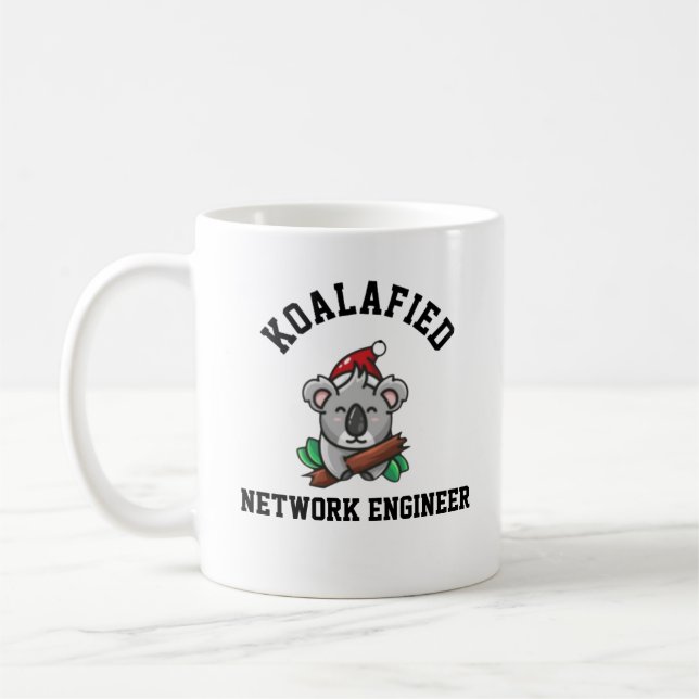 Koalafied Network Engineer  Coffee Mug (Left)