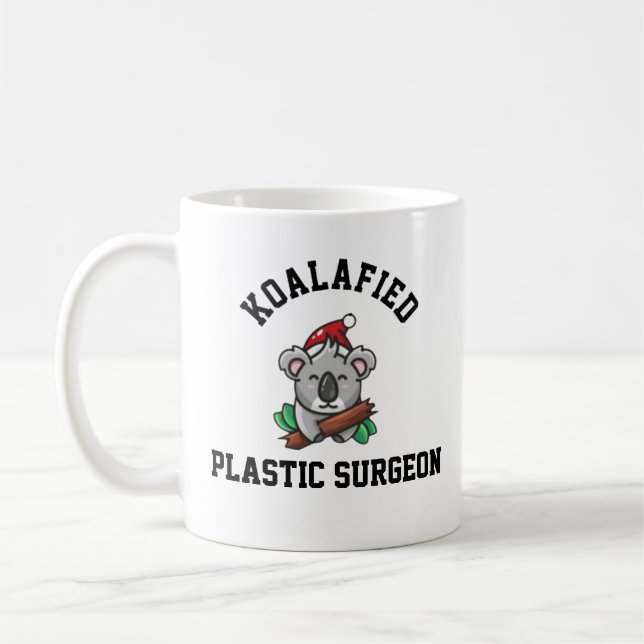 Koalafied Plastic Surgeon Coffee Mug (Left)