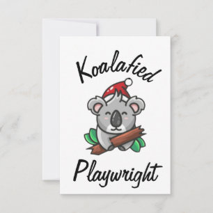Koalafied Playwright Card