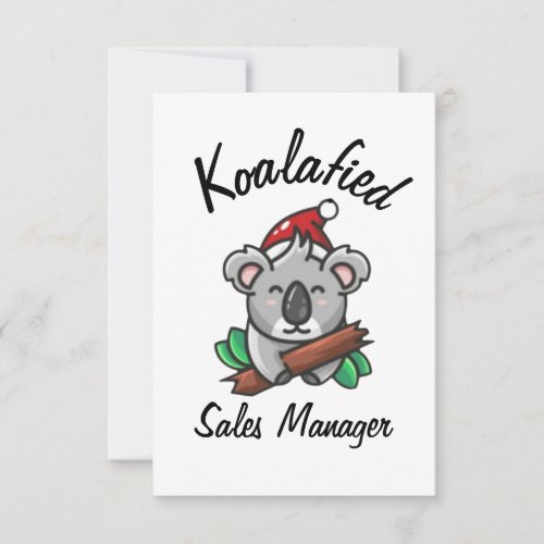 Koalafied Sales Manager Card